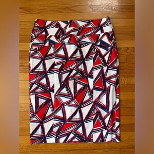 Red white & blue pencil skirt. 4th of July and office ready